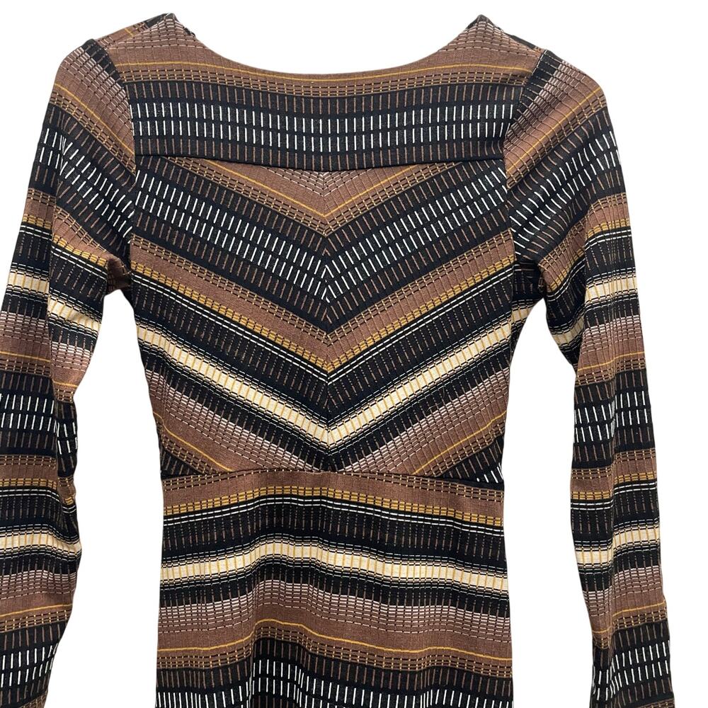 Anthropologie Maeve Striped Wrap Midi Dress Size XS - Picture 10 of 10
